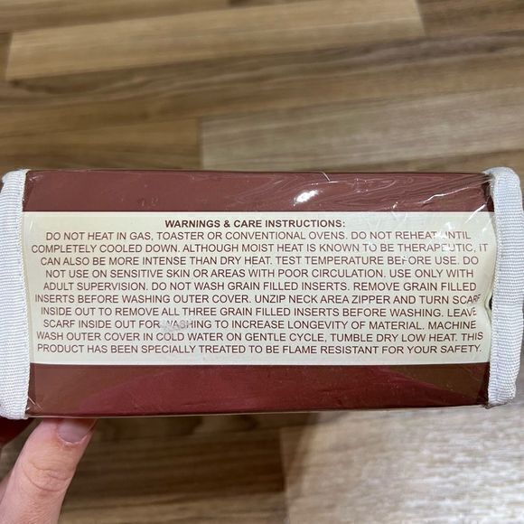 NWT Winter Microwavable Washable Warming Scarf Performance Fleece One Size - Picture 6 of 6